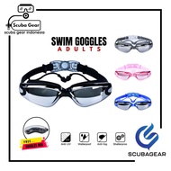 SCUBAGEAR [639ME] Swimming Goggle UV Anti-Fog Adult - Anti-Fog Adult Swimming Goggles