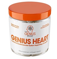 Genius Heart &amp; Cardiovascular Health Supplement – Cholesterol Lowering Vein &amp; Blood Pressure Support