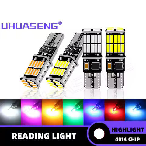 UHUASENG 2PCS T10 Led W5W Bulb H6W BA9S BAX9S BAY9S H21W 194 T4W Interior Parking Tail Car Light Sig