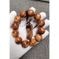 100% Natural Arborvitae Ya-bai Wood Bead String Beaded Bracelet Decoration 80026