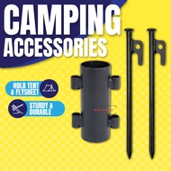 Camping Tent Peg Pancang Khemah Besi Camping Accessories Equipments 20/30cm Tent Nail Stake Peg Tarp