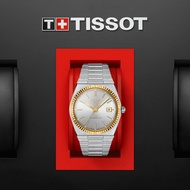 TISSOT T931.407.41.031.01 T9314074103101 Men's Watch PRX POWERMATIC 18K GOLD BEZEL 40mm Bracelet Sil