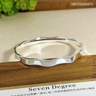 Closed Female s999 All-Match Solid Bracelet Sterling Silver Unique Mobius Young Bracelet Fashion Wav