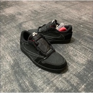 2024 Travis Scott x Air Jordan 1 Low OG "Black Phantom" kasut bersaiz 4-13