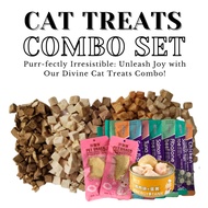 PawPurr Cat Treats Combo Set | Cat Essential | Booster Gemuk Cat Stick Ayam Dada Wet Food Kucing