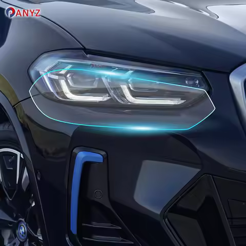 TPU Car Headlight Film For BMW IX3 M Sport 2022 2023 2024 PPF Accessories Anti-Scratch Precut Paint 