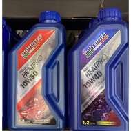Black oil RS150 Estremo Heatpro 10w50 FullySynthetic / 10w40 15w50 Semisynthetic 4T Motor Oil 1.2L