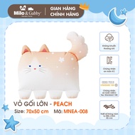 Large pillowcase MILO & GABBY - Peach - 70x50cm - MNEA-008