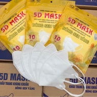 Thùng 200 cái Khẩu trang 5D Bông Sen Vàng