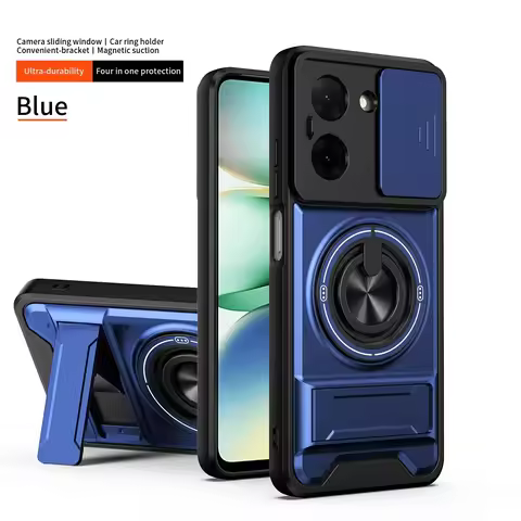 New Luxury Rugged Armor PC Case For Xiaomi Poco X8 Pro Max Slide Shockproof Cover for Redmi X7 X6 Pr