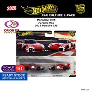 Hot Wheels 2026 Premium Car Culture Porsche 935 JHW51-LA10 Set 2-Pack Diecast 1/64
