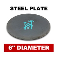 STEEL PLATE BASE PLATE ROUND THICK 6 INCHES DIAMETER