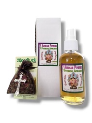 Victoria Rey 7 African Powers Perfume with Pheromones & Amulet for Rituals & Magic - Perfume Con Fer