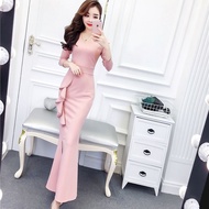 ❤ women womens Elegant Long Dress Dresses Dinner Party Event Wedding Gaun Wanita❤