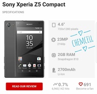 SONY XPERIA Z5 COMPACT DOCOMO - MULUS