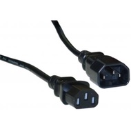 HIGH QUALITY IEC C13 TO C14 1MM 1.5MM POWER CORD EXTENSION CABLE 1.8M/2M/10M