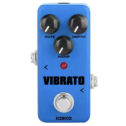 KOKKO Vibrato Mini Tremolo Electric Guitar Effect Pedal FVB2 True Bypass Effect Full Metal Shell Gui