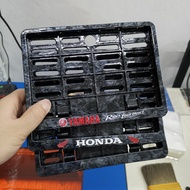 FORGE CARBON MOTOR FRAME COVER CP5" X 7" Logo available Free gloss black plate | M6 screw available 