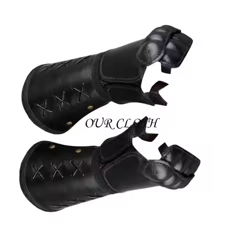 Knight Wristband Halloween Party Wrist Guard for Men Cosplay Adjustable Y1AC