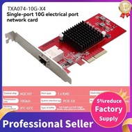 RJ45 Fiber Optic Network Card 10GB Ethernet Network Adapter PCI-E AQC107 Chip 2.5G/5G/10G Server Eth