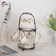 [chulisia] Countertop Coffee Mug Holder Rack Iron Cup Tree Organizer for Kitchen Cabinet and Mug Dis