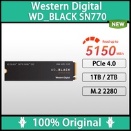 Western Digital WD SN770 WD_Black SN770 1TB 2TB SSD NVMe Gen4 PCIe M.2 2280 PCIe 4.0 X4 Drive Intern