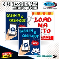 GCASH MAYA & LOAD Signage | Laminated, PVC or Tarpaulin Signage | Waterproof Print
