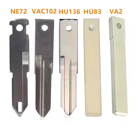 10pcs Original Uncut Key Blade NE72 HU136TE HU136 VAC102 VA2 HU83 HU179 for Renault Peugeot Citroen 
