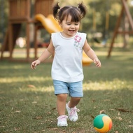 Carter's Flutter-Sleeve Top - White 3T 4T s4kph tee shirt tshirt t-shirt sleeveless toddler girl
