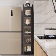Kitchen storage rack, multi-layer gap storage cabinet, storage cabinet, gap storage sideboard, stora