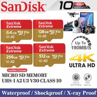 SanDisk Extreme MicroSD Card 64GB-1TB Up to 190MB/s 4K U3 A2 High Speed TF Card