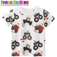 Car Truck Jeep Boy T-shirt Full Printed Cotton Kids Short Sleeve Tshirt Baby Boy Children Tops Boys 