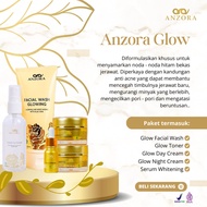 Anzora Skincare Paket Glow Utk Kulit Kusam Kering Normal Flek Tanpa Jerawat