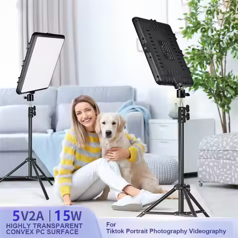 Upgrade 352 LED High Power Video Light Panel Bi-Color 2800K-7000K Photography Lighting for Live Stre