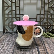 Cốc Cà Phê Gốm Hình Móng Vuốt Mèo Nhật Bản Dễ Thương Cốc Ăn Sáng Hình Chân Mèo Ba Anh Em Cốc Đựng Sữ