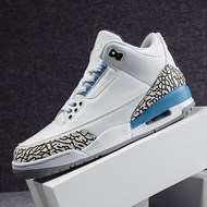 Putian Shoes Factory Basketball Shoes Men's Shoes AJ3 White Cement Fujiwara Hiroshi North Carolina B