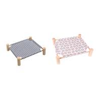 Cat and Dog Hammock Cat Hammock Elevated Cooling Bed Detachable Portable Indoor and Outdoor Pet Bed