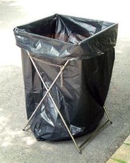 ★成志金屬☆幸福工廠★sus304不鏽鋼垃圾袋架--特大黑色垃圾袋專用，304不銹鋼製品