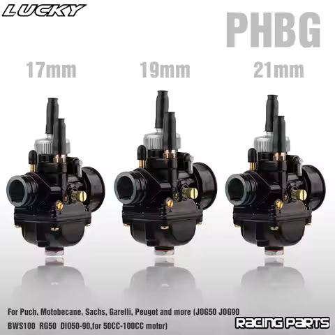 Motorcycle PHBG 17mm 19mm 21mm Racing Carburetor Carb For Dellorto PHBG JOG50 JOG90 BWS100 RG50 DIO5