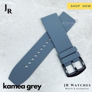 NEWEST AND Rubber Strap KAMEA Grey Rubber Watch Strap 22 24 26 mm - 18mm
