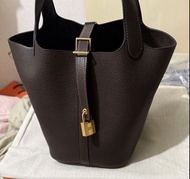 Hermes 18 Picotin 金扣 ebene