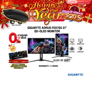 [ผ่อน 0% 10 ด.]GIGABYTE AORUS FO27Q3 27" QD-OLED MONITOR(OLED 360Hz)/ประกัน 3 Years