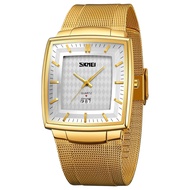 SKMEI 9311 Jam Tangan Pria Analog Tali Stainless Steel Bercahaya