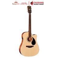 รับส่วนลดสูงสุด 100.- Kepma EDC สี Natural กีต้าร์โปร่ง กีต้าร์โปร่งไฟฟ้า Kepma EDC Electric Acoust
