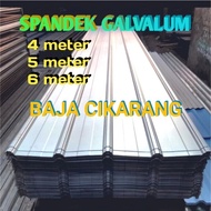 Spandek galvalum polos 5 meter / Atap spandek