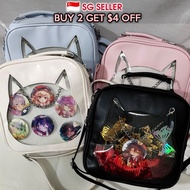 Cute Bag Cat Bag Ita Bag Insert Women bag Backpack Itabag Crossbody Bag Japanese bag Transparent bag