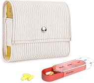 Pill Organizer,LIZIMANDU Weekly Travel Pill Case Box Medication Reminder Daily AM PM, Day Night 7 Co