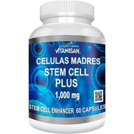 Celulas Madres 60 Capsules Vitamisan 1000 mg Aphanizomenon Flos-aquae Blue Green Algae AFA Stem Natu
