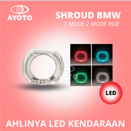 1 BUAH AYOTO SHROUD ANGEL EYES KRISTAL PROJIE MOTOR MOBIL MODEL BMW & BULAT UKURAN 25 & 3 INCHI
