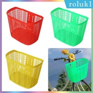 [Roluk] Bike Basket Front Basket Bike Accessories Bike Pannier Pet Carrier Storage Basket Picnic Folding Bike Riding